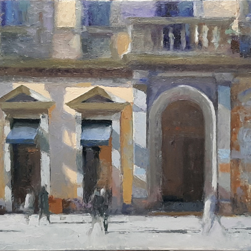 Dipinto ad olio su tela 100x80 cm - Scorcio di via Tornabuoni a Firenze, di Francesco Farolfi 2025